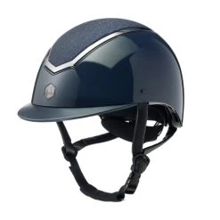 Charles Owen Kylo EQx Helmet Sparkly -Equestrian Clothing kylo eqx sparkly standard navy side CO 56473.1687281445