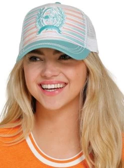 Cinch Ladies Trucker Caps -Equestrian Clothing lds cinch trucker cap turquoise MHC7874030 miller 83275.1656012975