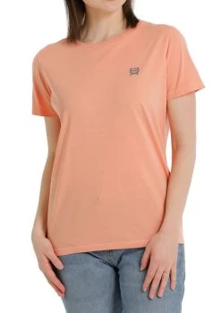 Ladies Cinch Rodeo Brand Tee Short Sleeve -Equestrian Clothing lds rodeo brand ss coral front MSK7901001 cinch 91361.1677609761