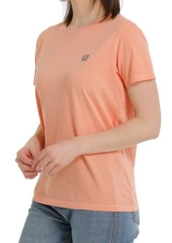 Ladies Cinch Rodeo Brand Tee Short Sleeve -Equestrian Clothing lds rodeo brand ss coral side MSK7901001 cinch 35809.1677609765