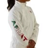 Ariat Team Softshell Mexico Jacket -Equestrian Clothing lds team mexico jacket white detail 10043548 ariat 66506.1673560102