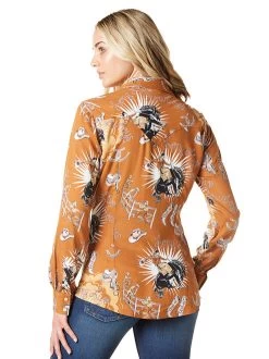 Wrangler Long Live Cowboys Rayon Shirt