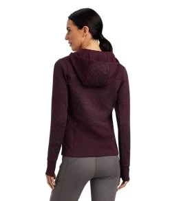 Ariat Lumina Full Zip Hoodie -Equestrian Clothing lumina full zip hoodie mulberry back 10041388 ariat 27578.1661647488