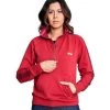 Kimes Ranch Maricopa Stripe Half Zip -Equestrian Clothing maricopa stripes half zip mute red front F22 230999 kimes ranch 62465.1679362621