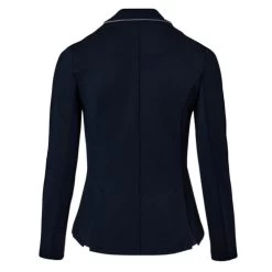 Horze Martina Show Coat With Piping -Equestrian Clothing martina show coat piping dark navy back 33620 VDB WH horze 98111.1653514347