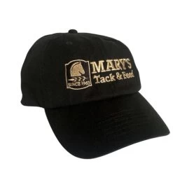 Mary's Tack & Feed Ball Cap -Equestrian Clothing marys ball cap employee black MTF 01351.1660239900