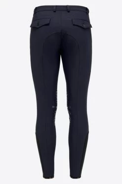 Men's RG Breeches Knee Grip -Equestrian Clothing men breech knee grip navy back BRM004 JS004 7901 RG 88301.1669869884