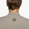 Men's Cavalleria Toscana Raceway Polo Short Sleeve -Equestrian Clothing men team raceway polo ss taupgrey back detail POU301 PA060 8C00 cavalleria toscana 68285.1659815406