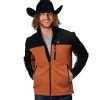 Men's Roper Tech Softshell Jacket -Equestrian Clothing men tech softshell jacket blk.carm front 0309707806148 roper 32748.1666893239