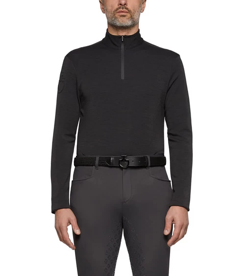 Men's Cavalleria Toscana Tech Wool Zip Turtleneck 6 Men's Cavalleria Toscana Tech Wool Zip Turtleneck - Image 4