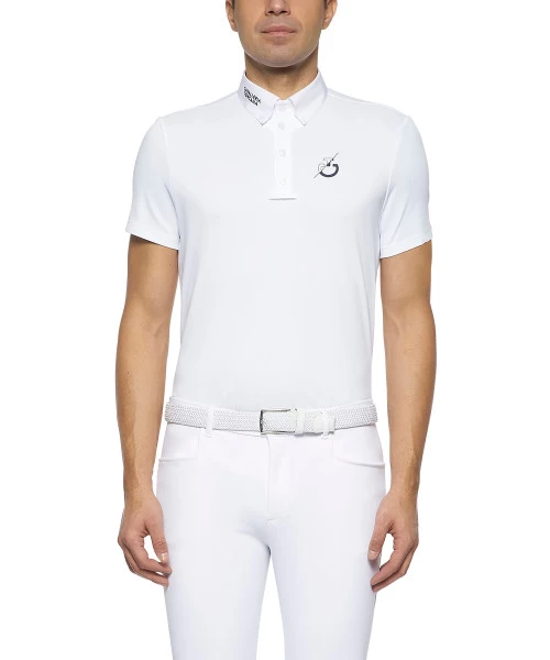 Cavalleria Toscana Men's CT Team Short Sleeve Polo