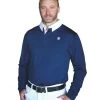 Men's Romfh Long Sleeve Show Polo -Equestrian Clothing mens LS show polo drk navy white1 470344 romfh 27202.1639601231