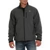 Men's Cinch Lined Softshell Jacket 2 Men's Cinch Lined Softshell Jacket -Equestrian Clothing mens cinch lined jacket grey front MWJ1567002 miller 12409.1668735915