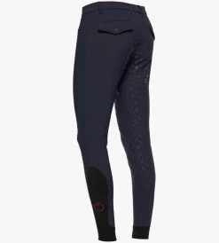 Men's Cavalleria Toscana Dressage Breeches Full Grip 9 Men's Cavalleria Toscana Dressage Breeches Full Grip -Equestrian Clothing mens fg breeches smoky blue back PAU054 JE010 7E00 ct 01088.1661022370