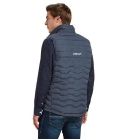 Men's Ariat Ideal Down Vest -Equestrian Clothing mens ideal down vest charcoal back 10041372 ariat 17870.1663779968