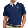 Men's Romfh Show Polo Short Sleeve -Equestrian Clothing mens ss show polo navy white 470164 romfh 99656.1639435850