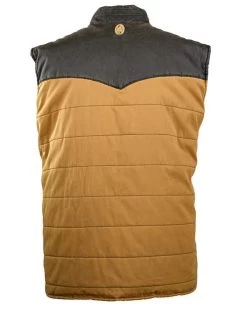 Men's Outback Trading Walker Vest -Equestrian Clothing mens walker vest burnt orange back 29816 outback 09397.1666904078
