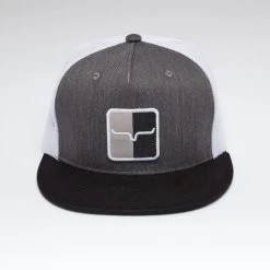 Kimes Ranch Mirror Trucker Hat -Equestrian Clothing mirror trucker hat charcoal front 842606178888 kimes 18111.1684251664