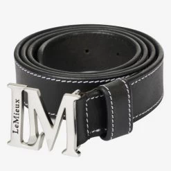 LeMieux Monogram Belt -Equestrian Clothing monogram belt black IT03144002 lemieux 02217.1679788653