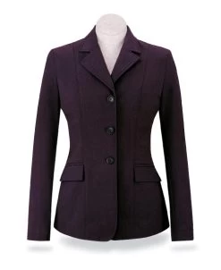 RJ Classics Monterey Jacket -Equestrian Clothing monterey coat merlot herringbone front M3023 rj classics 67136.1690410601