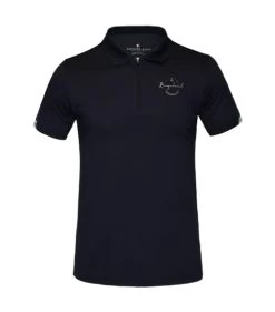 Men's Kingsland Nico Polo Short Sleeve -Equestrian Clothing nico polo navy front 220 PT 206 020 kingsland 90589.1643487159