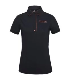 Kingsland KL Olena Piqué Polo -Equestrian Clothing olena polo ss navy front 2210202317 6020 kingsland 85665.1688782002