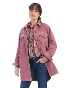 Ariat On The Run Shacket -Equestrian Clothing on the run shacket rose front 10041662 ariat 84403.1661811518