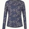 EQL By Kerrits Organic Print Top Long Sleeve -Equestrian Clothing organic print top ls admiral hero 75001 eql kerrits 70383.1665626779