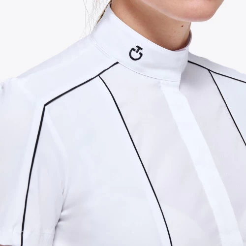 Cavalleria Toscana Outline Piping Shirt Short Sleeve 5 Cavalleria Toscana Outline Piping Shirt Short Sleeve - Image 3