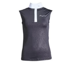 Kingsland Paisely Show Shirt Sleeveless -Equestrian Clothing paisley show sleeveless navy front 2220222147 kingsland 59178.1657242240