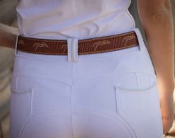 PÉNÉLOPE Pénélope Pearlog Belt 10 PÉNÉLOPE Pénélope Pearlog Belt -Equestrian Clothing pearlog belt cognac back 960 015 075 penelope 88610.1689122334