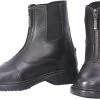 TuffRider Kids Perfect Zip Paddock Boots -Equestrian Clothing perfect zip kids paddock black front 30120 JPC 50944.1617655617