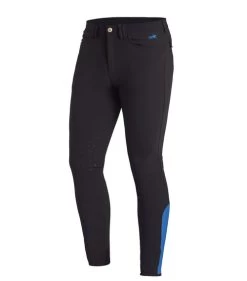 Men's Schockemohle Phoenix Breeches Knee Grip -Equestrian Clothing phoenix knee grip mid.blue front 2161 00020 schockemohle 56951.1674598602