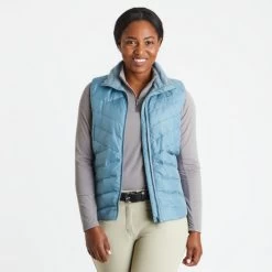 Piper Down Vest -Equestrian Clothing piper down vest aquamarine front 30464 smartpak 00300.1665873008