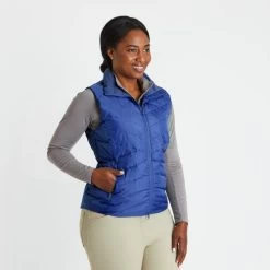 Piper Down Vest -Equestrian Clothing piper down vest sapphire side 30464 smartpak 23079.1665873024