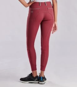 Piper Evolution Breeches Knee Patch -Equestrian Clothing piper evolution kp merlot back 33063 smartpak 41145.1665607515