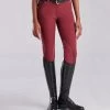 Piper Evolution Breeches Knee Patch -Equestrian Clothing piper evolution kp merlot front 33063 smartpak 84425.1665607503