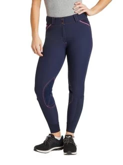 Piper Evolution Breeches Knee Patch -Equestrian Clothing piper evolution kp navy berry front 33063 smartpak 59295.1665607330