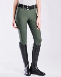 Piper Fusion Breeches Full Grip 16 Piper Fusion Breeches Full Grip -Equestrian Clothing piper fusion full grip dk.olive front 32381 smartpak 2 48530.1679004498
