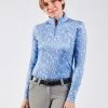 Piper 1/4 Zip Sun Shirt Long Sleeve Prints 1 Piper 1/4 Zip Sun Shirt Long Sleeve Prints -Equestrian Clothing piper print sun shirt ls toile.hs front 29332 smartpak 99921.1690575114