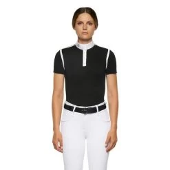 Cavalleria Toscana Pique Contour Polo Short Sleeve