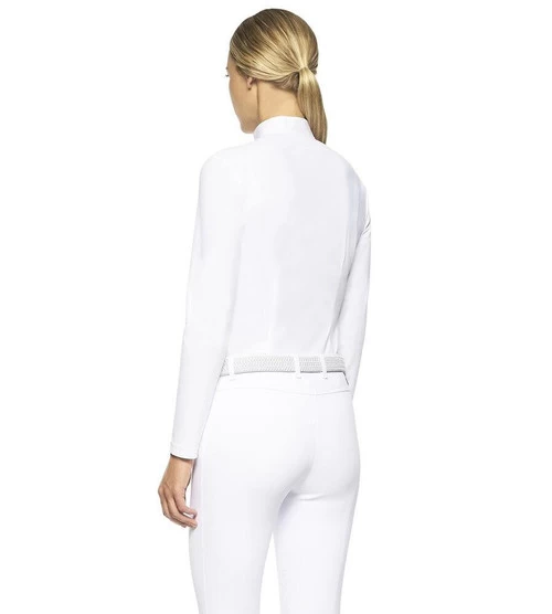 Cavalleria Toscana Poplin Bib Competition LS Polo 9 Cavalleria Toscana Poplin Bib Competition LS Polo - Image 7