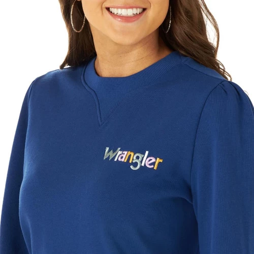 Wrangler Puff Sleeve Crew Pullover 5 Wrangler Puff Sleeve Crew Pullover - Image 3