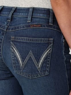 Wrangler Q-Baby Mid-Rise Shirley Jean -Equestrian Clothing q baby mid rise shirley darkwash pocket detail 112336744 wrangler 11573.1689700753