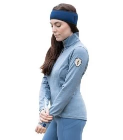 Irideon Women's Radiant Half Zip -Equestrian Clothing radiant 1 2 zip cozy top blueprint rider 30 7101 BPT irideon 33549.1666227129