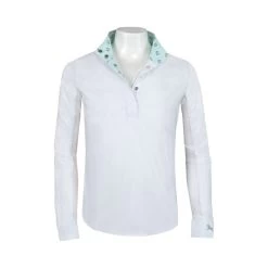 RJ Classics Girls Rebecca Show Shirt -Equestrian Clothing rebecca junior show shirt cats front R680FF rjclassics 83205.1659025162