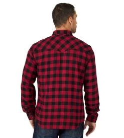 Men's Wrangler Retro Red Buffalo Plaid Shirt 9 Men's Wrangler Retro Red Buffalo Plaid Shirt -Equestrian Clothing retro buffalo plaid ls red back 112318785 wrangler 92161.1663012402