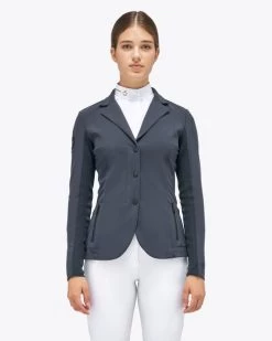Cavalleria Toscana REVO Lite Tech Zip Jacket -Equestrian Clothing revo lite tech zip blue grey front GGD037 JC019 8B00 CT 02164.1659742568