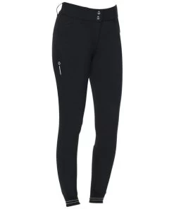 Cavalleria Toscana R-EVO S High Waist Breeches -Equestrian Clothing revo s breech black front PAD166 PA052 9999 CT 31412.1648585941
