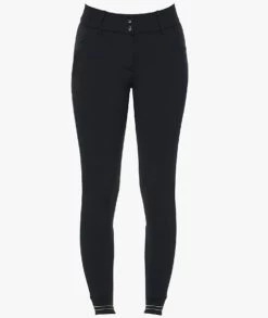 Cavalleria Toscana R-EVO S High Waist Breeches -Equestrian Clothing revo s breech black front PAD166 PA052 9999 CT 77367.1648585961